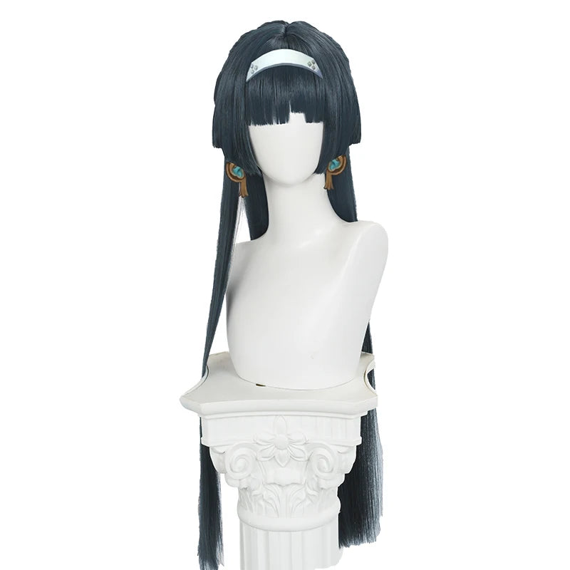 UWOWO Astra Yao Wig Game Zenless Zone Zero ZZZ Astra Yao Cosplay Wig Dark Green Hair Halloween Wig