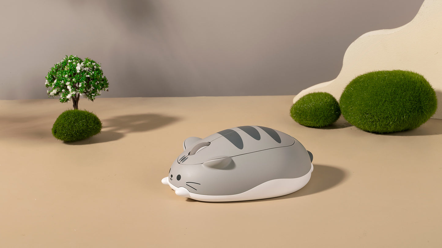 Akko Cat Theme Mouse 2.4GHz Bluetooth 3.0 / 5.0 Wireless Tri-mode Mouse for PC Laptop Computer Plug and Play