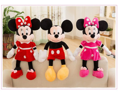 30-70cm Classic Minnie Mickey Mouse Kawaii Stuffed Plush Toys Children Throw Pillow Doll Birthday Girlfriend Girl Couples Gift