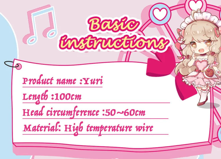 IN STOCK Yuri Wig GAME Doki Doki Literature Club Cosplay Wig DokiDoki  Long Purple Hair Literature Club Cosplay Wigs