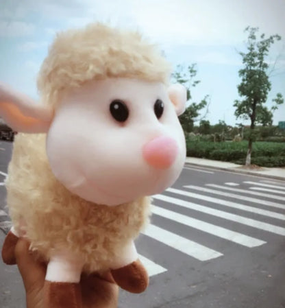 Export Korea Market High Quality Long plush Sheep Stuffed Animal Plush simulation Lamb Doll Toys for Children Room Decor Present