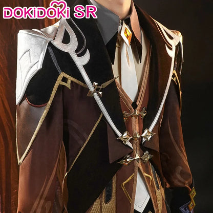 IN STOCK Zhongli Cosplay Costume Game Genshin Impact Cosplay DokiDoki-SR Zhong Li Cosplay Costume Halloween