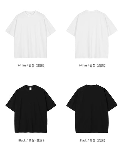 ZODF Fashion Spring Summer Washed Solid T Shirts For Men Loose Unisex 310gsm Cotton Heavy Weight T-Shirt Brand Tops HY0064