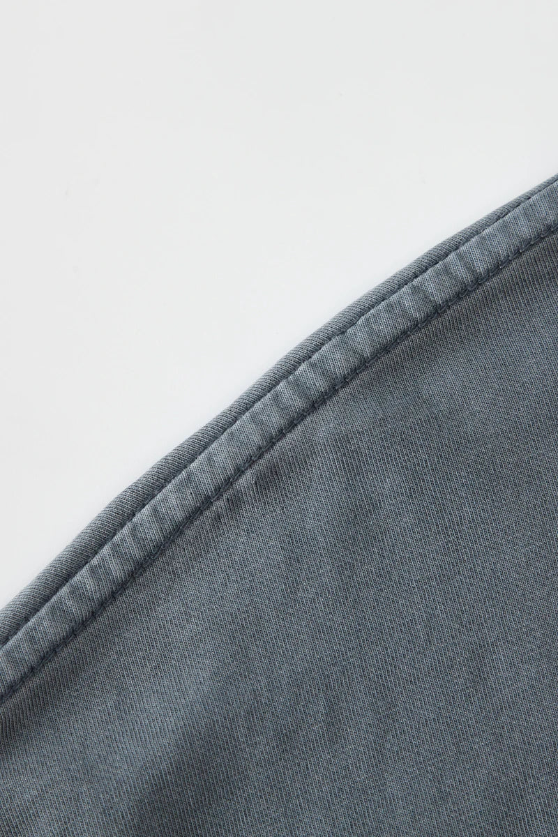 ZODF 2024 Summer Men 200gsm Washed Cotton Solid T Shirts Loose Unisex Male Casual Basic Comfortable T-Shirt Brand Tees HY0254