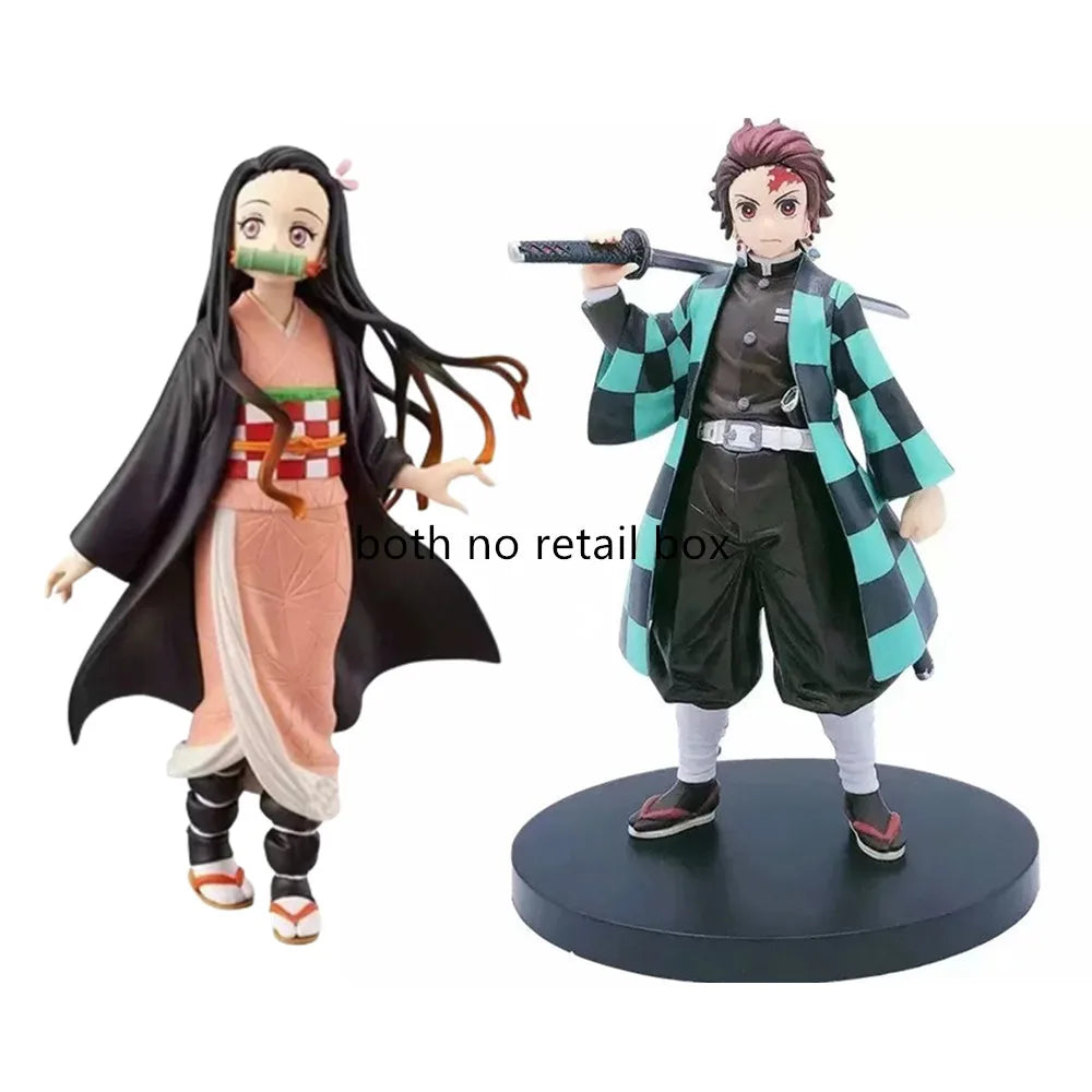 Demon Slayer Kimetsu no Yaiba Action Figures Kamado Tanjirou Kamado Nezuko Anime Figma Dragon Effect Toy Model PVC Doll Juguetes