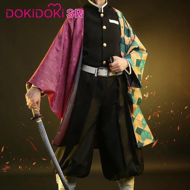 Tomiokaa Giyuu Cosplay Costume Anime Dokidoki-SR Men Costume Kimono Uniform Giyuu Haori Cosplay