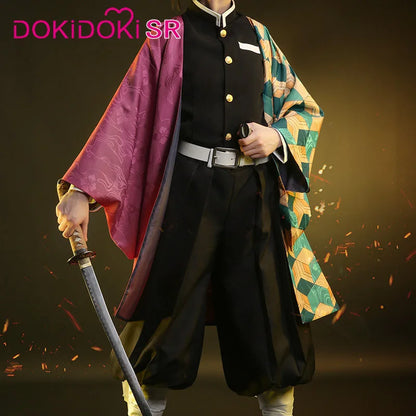 Tomiokaa Giyuu Cosplay Costume Anime Dokidoki-SR Men Costume Kimono Uniform Giyuu Haori Cosplay