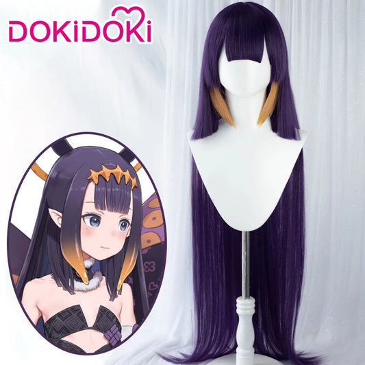 DokiDoki Hololive English Cosplay Ninomae Ina’nis Wig Cute Wig Hololive English Cosplay Hair Ninomae Ina’nis Wig