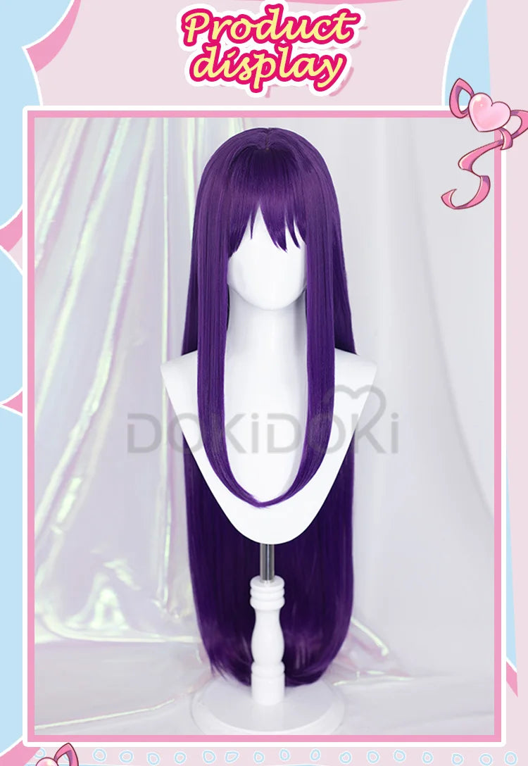 IN STOCK Yuri Wig GAME Doki Doki Literature Club Cosplay Wig DokiDoki  Long Purple Hair Literature Club Cosplay Wigs