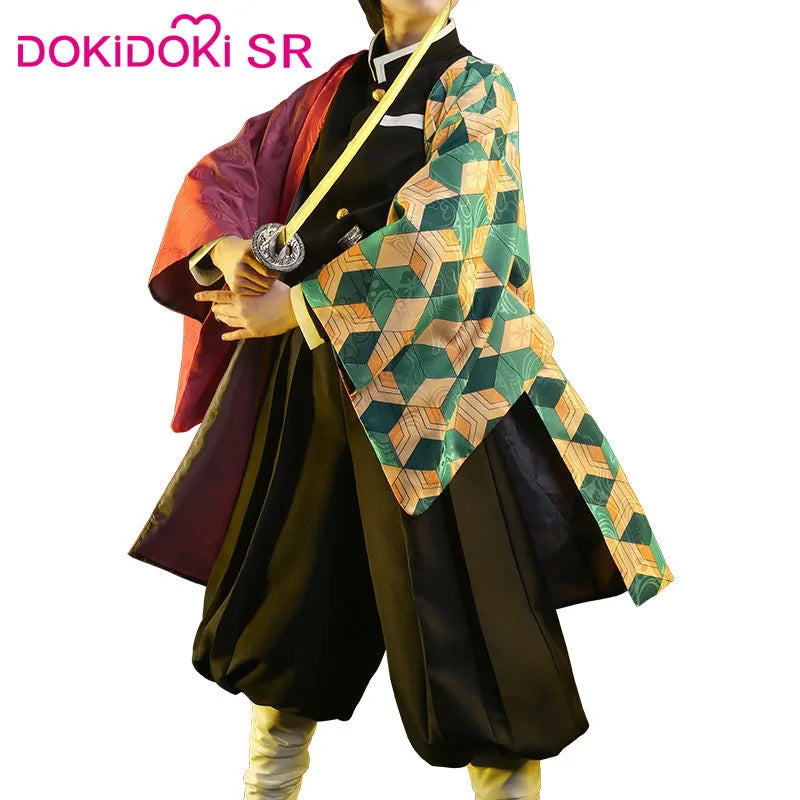 Tomiokaa Giyuu Cosplay Costume Anime Dokidoki-SR Men Costume Kimono Uniform Giyuu Haori Cosplay