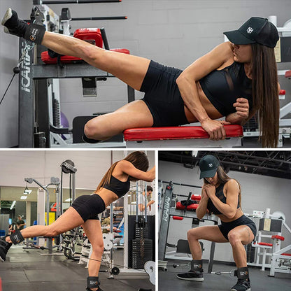 Fitness Ankle Band Padded Double D-Ring Adjustable Weight Leg Training Support 1pc/2pc/3pc