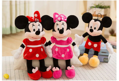30-70cm Classic Minnie Mickey Mouse Kawaii Stuffed Plush Toys Children Throw Pillow Doll Birthday Girlfriend Girl Couples Gift