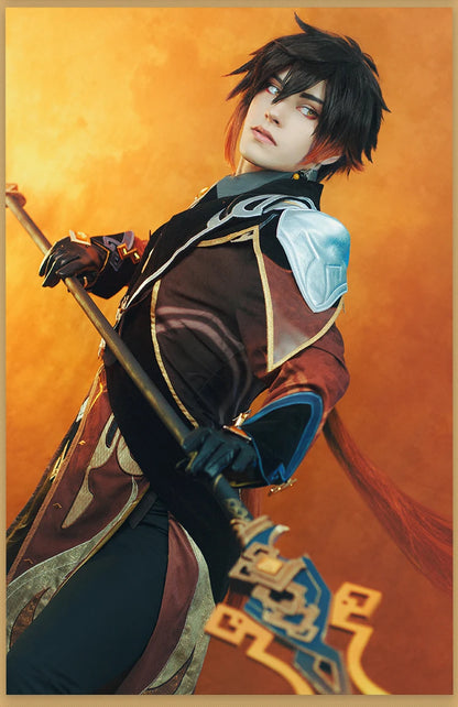 IN STOCK Zhongli Cosplay Costume Game Genshin Impact Cosplay DokiDoki-SR Zhong Li Cosplay Costume Halloween