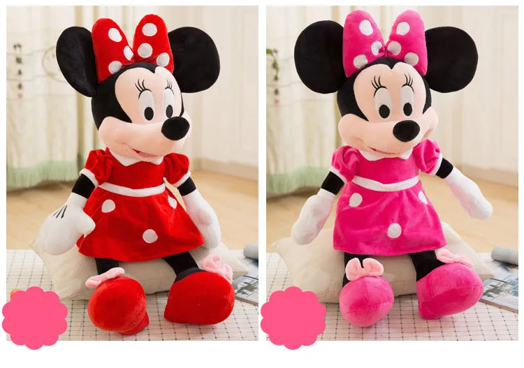 30-70cm Classic Minnie Mickey Mouse Kawaii Stuffed Plush Toys Children Throw Pillow Doll Birthday Girlfriend Girl Couples Gift
