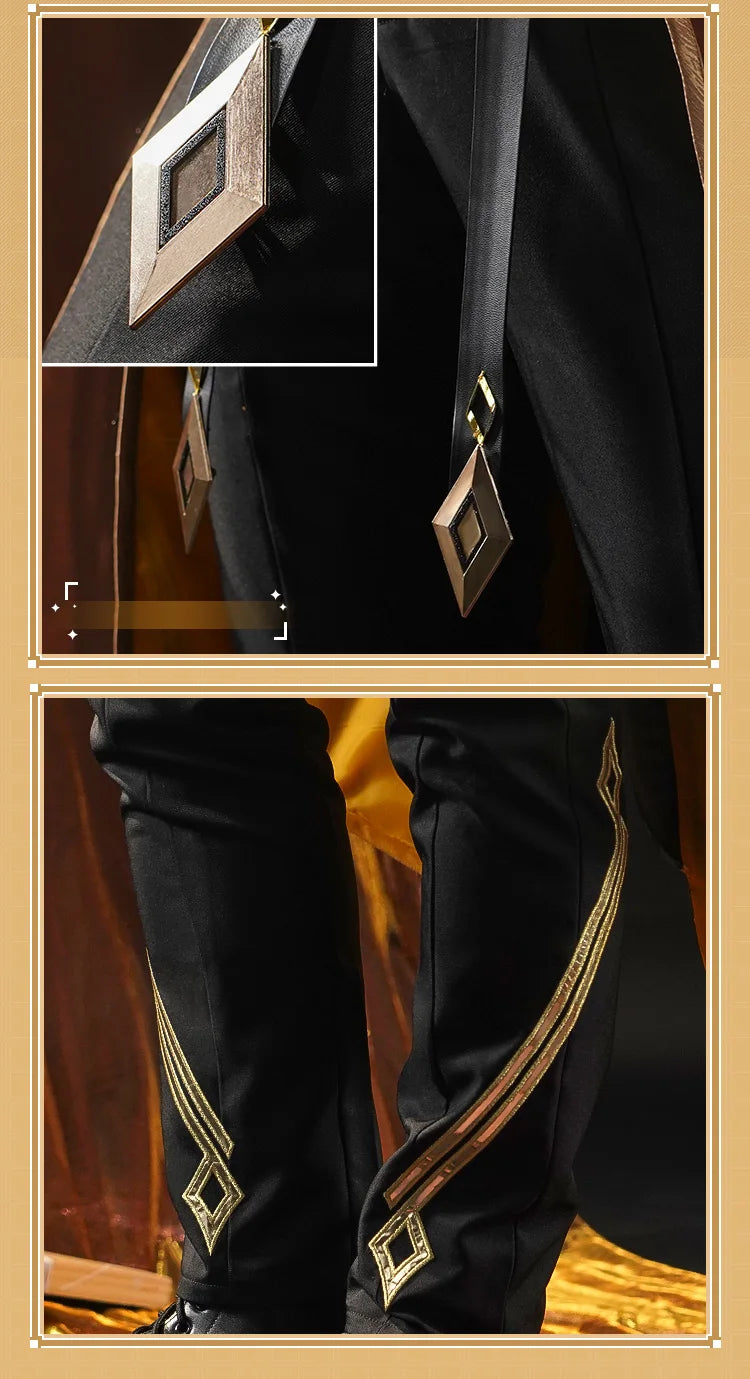 IN STOCK Zhongli Cosplay Costume Game Genshin Impact Cosplay DokiDoki-SR Zhong Li Cosplay Costume Halloween