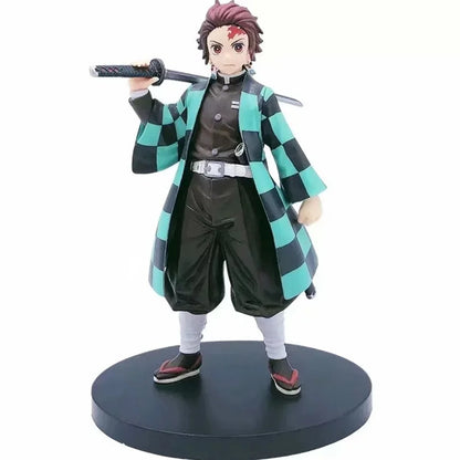 Demon Slayer Kimetsu no Yaiba Action Figures Kamado Tanjirou Kamado Nezuko Anime Figma Dragon Effect Toy Model PVC Doll Juguetes