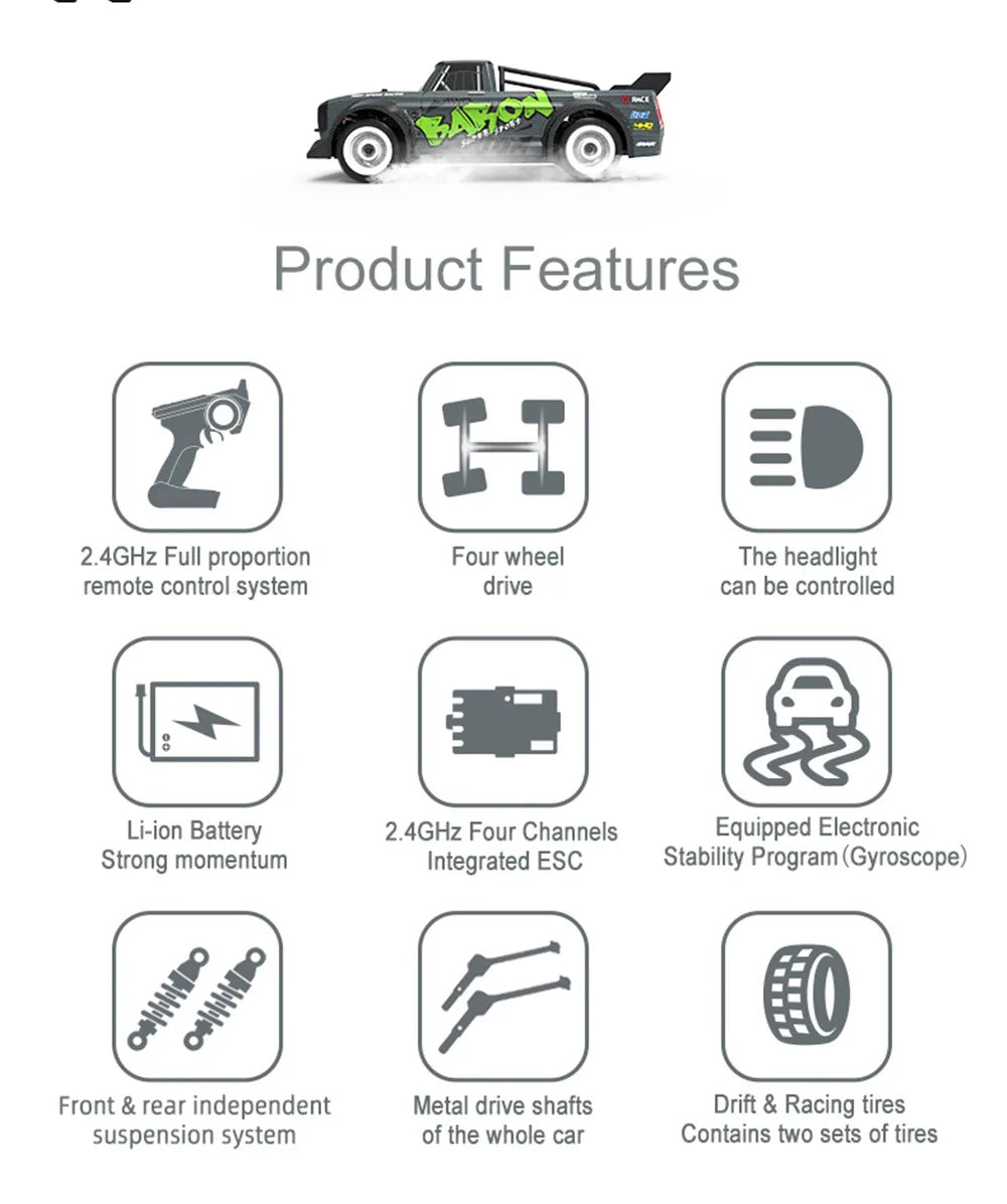 SG1606 SG1603 SG1604  1/16 RC Car High Speed 2.4G Brushless 4WD 1:16 Drift Remote Control Racing Car toys For Boys