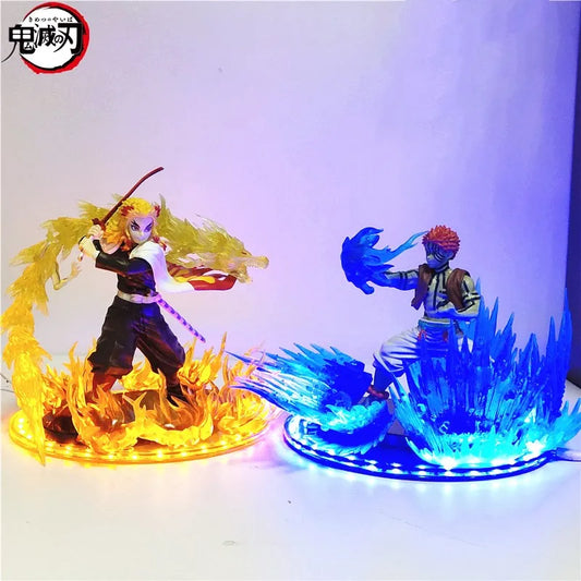 Demon Slayer Anime Figures Akaza Komaji Rengoku Kyoujurou DIY Set PVC Toys Model Kimetsu no Yaiba Action Figma Xmas Gift Doll
