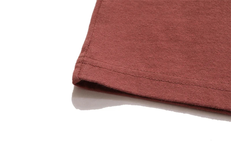 ZODF Fashion Spring Summer Washed Solid T Shirts For Men Loose Unisex 310gsm Cotton Heavy Weight T-Shirt Brand Tops HY0064