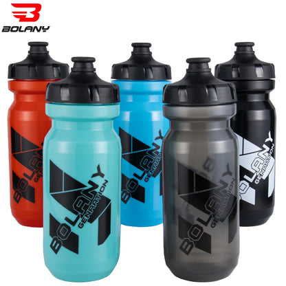 Bolany 610ml Lightweight Plastic Bike Water Bottle Portable Sports Cycling Kettle Outdoor Gym Accessories - Grey