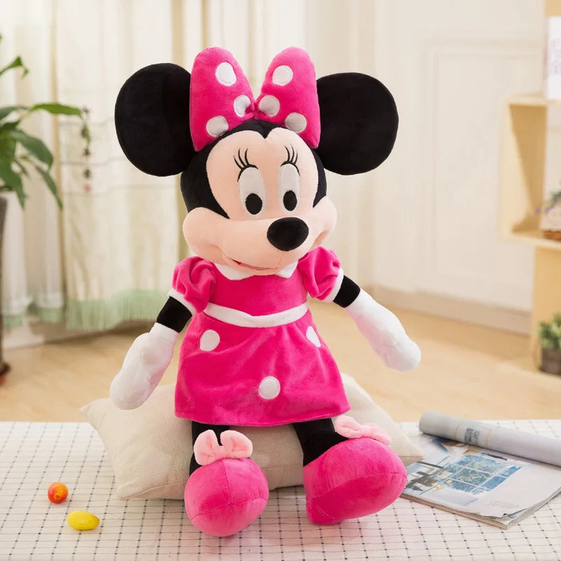30-70cm Classic Minnie Mickey Mouse Kawaii Stuffed Plush Toys Children Throw Pillow Doll Birthday Girlfriend Girl Couples Gift