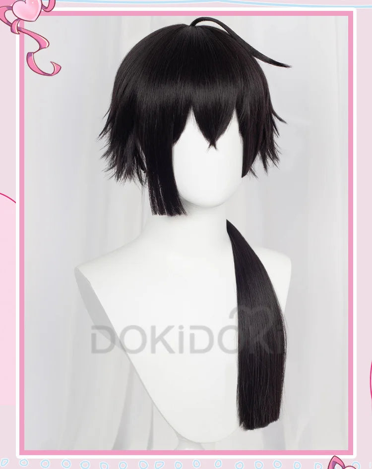 IN STOCK Vanitas Noe Archiviste Wig Anime The Case Study of Vanitas Cosplay Wig DokiDoki Vanitas no Karte Black Hair Earrings