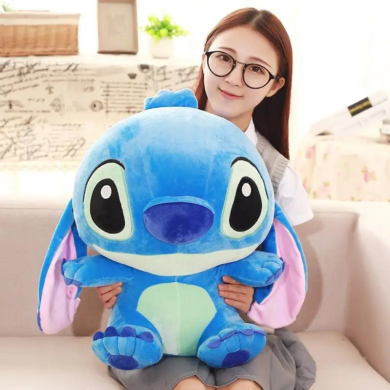 35-65cm Lilo&Stitch Stuffed Plush Doll Edition Stitch Rose Doll Creative Kawaii Room Decoration Pillow Toy Girl Birthday Gift
