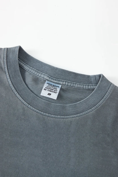 ZODF 2024 Summer Men 200gsm Washed Cotton Solid T Shirts Loose Unisex Male Casual Basic Comfortable T-Shirt Brand Tees HY0254