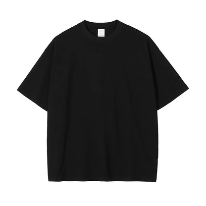 ZODF Fashion Spring Summer Washed Solid T Shirts For Men Loose Unisex 310gsm Cotton Heavy Weight T-Shirt Brand Tops HY0064