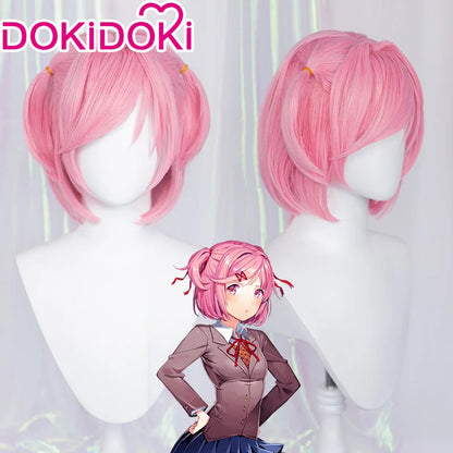 IN STOCK Natsuki Wig GAME Doki Doki Literature Club Cosplay Wig DokiDoki  Literature Club Cosplay Natsuki Wig Headdress