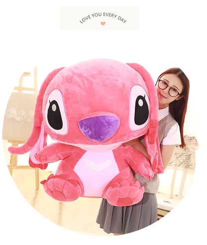 35-65cm Lilo&Stitch Stuffed Plush Doll Edition Stitch Rose Doll Creative Kawaii Room Decoration Pillow Toy Girl Birthday Gift