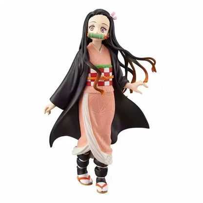Demon Slayer Kimetsu no Yaiba Action Figures Kamado Tanjirou Kamado Nezuko Anime Figma Dragon Effect Toy Model PVC Doll Juguetes