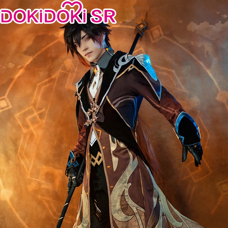 IN STOCK Zhongli Cosplay Costume Game Genshin Impact Cosplay DokiDoki-SR Zhong Li Cosplay Costume Halloween
