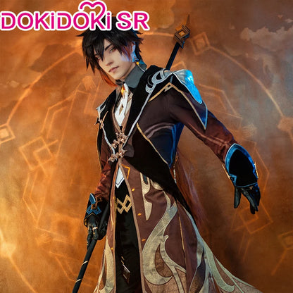 IN STOCK Zhongli Cosplay Costume Game Genshin Impact Cosplay DokiDoki-SR Zhong Li Cosplay Costume Halloween