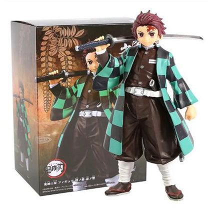 Demon Slayer Kimetsu no Yaiba Action Figures Kamado Tanjirou Kamado Nezuko Anime Figma Dragon Effect Toy Model PVC Doll Juguetes