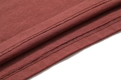 ZODF Fashion Spring Summer Washed Solid T Shirts For Men Loose Unisex 310gsm Cotton Heavy Weight T-Shirt Brand Tops HY0064