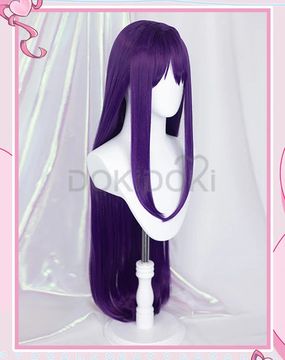 IN STOCK Yuri Wig GAME Doki Doki Literature Club Cosplay Wig DokiDoki  Long Purple Hair Literature Club Cosplay Wigs