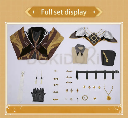 IN STOCK Zhongli Cosplay Costume Game Genshin Impact Cosplay DokiDoki-SR Zhong Li Cosplay Costume Halloween