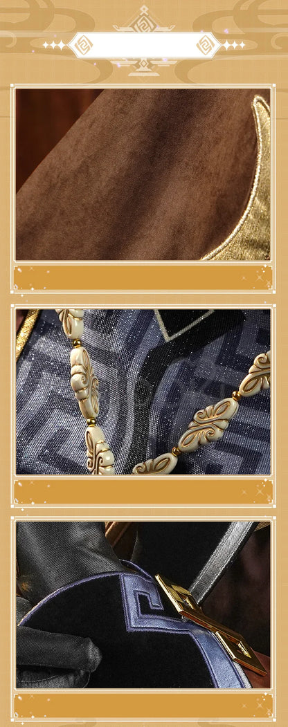 IN STOCK Zhongli Cosplay Costume Game Genshin Impact Cosplay DokiDoki-SR Zhong Li Cosplay Costume Halloween