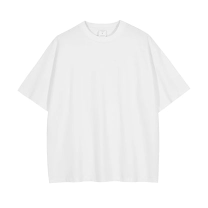 ZODF Fashion Spring Summer Washed Solid T Shirts For Men Loose Unisex 310gsm Cotton Heavy Weight T-Shirt Brand Tops HY0064