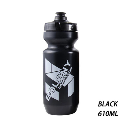 Bolany 610ml Lightweight Plastic Bike Water Bottle Portable Sports Cycling Kettle Outdoor Gym Accessories - Grey