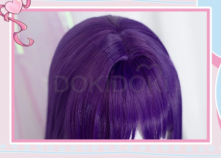 IN STOCK Yuri Wig GAME Doki Doki Literature Club Cosplay Wig DokiDoki  Long Purple Hair Literature Club Cosplay Wigs