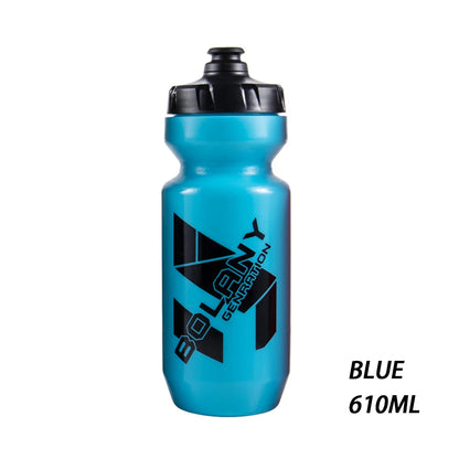 Bolany 610ml Lightweight Plastic Bike Water Bottle Portable Sports Cycling Kettle Outdoor Gym Accessories - Grey