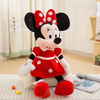 30-70cm Classic Minnie Mickey Mouse Kawaii Stuffed Plush Toys Children Throw Pillow Doll Birthday Girlfriend Girl Couples Gift