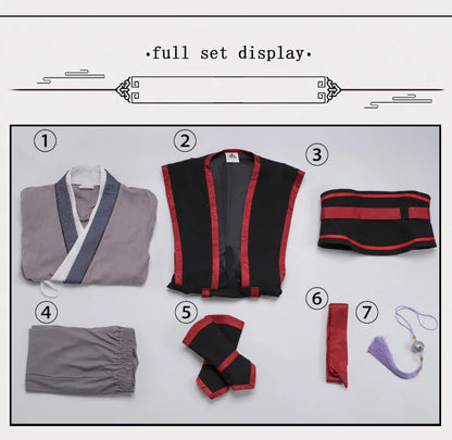 【Official】IN STOCK Wei Wu Xian Cosplay Costume Mo Dao Zu Shi Cosplay DokiDoki-SR Men Wei Wuxian Teenager Cosplay