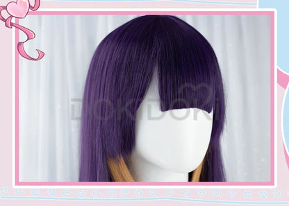 DokiDoki Hololive English Cosplay Ninomae Ina’nis Wig Cute Wig Hololive English Cosplay Hair Ninomae Ina’nis Wig