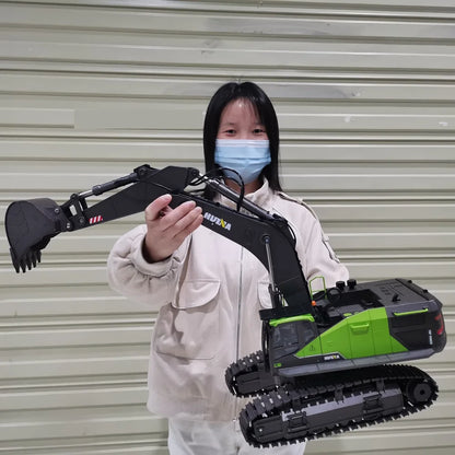 1/14 Huina 1593 582 RC Excavator Dumper Truck Crawler Alloy Tractor Loader 2.4G Radio Control Engineering Toy for Boys