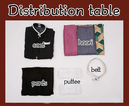 Tomiokaa Giyuu Cosplay Costume Anime Dokidoki-SR Men Costume Kimono Uniform Giyuu Haori Cosplay