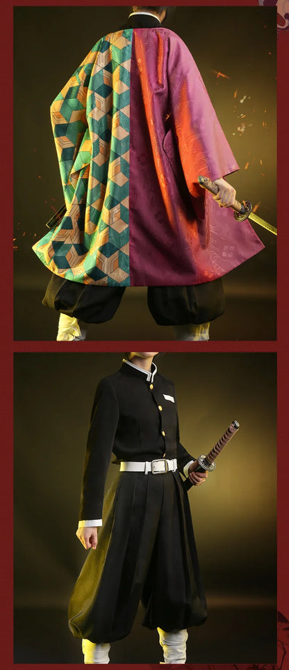 Tomiokaa Giyuu Cosplay Costume Anime Dokidoki-SR Men Costume Kimono Uniform Giyuu Haori Cosplay