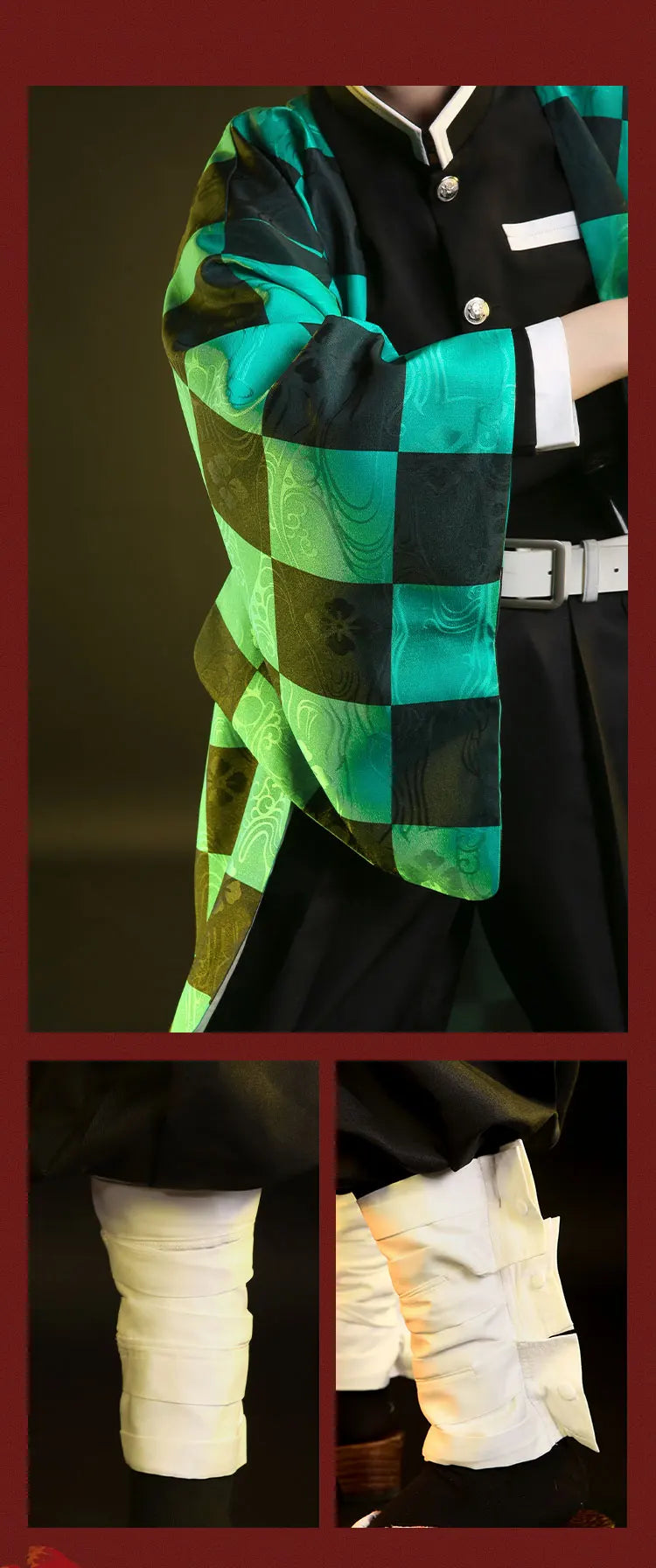 IN STOCK Kamadoo Tanjirouu Cosplay Costume Anime DokiDoki-SR Men Uniform Costume Tanjirouu Haori